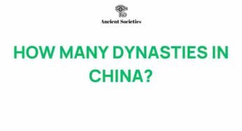 Unraveling China’s Complex Tapestry of Dynasties: A Historical Journey