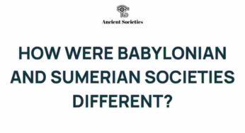 Unraveling the Distinct Identities of Babylonian and Sumerian Societies