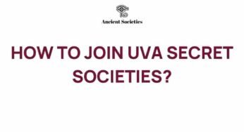 Unlocking the Mysteries: Joining UVA’s Elite Secret Societies