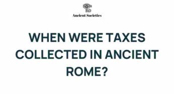Unraveling Ancient Rome: When Did Taxes Shape Its Empire?